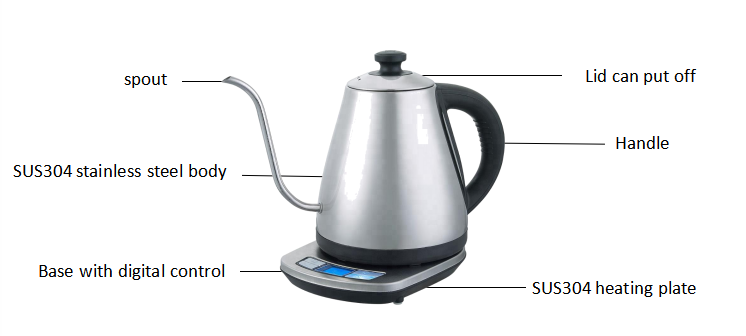 Gooseneck Electric Kettle      KE4015